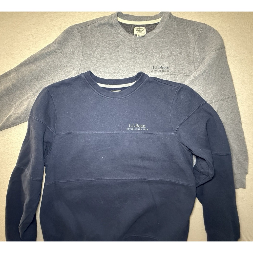 LL.Bean Men's Sweater Bundle Large Blue/gray
